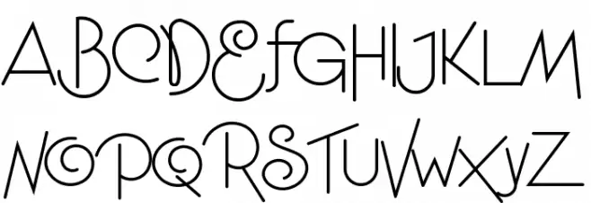 Niagra Faults Schriftart Groß