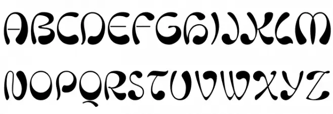 Niaisage Font UPPERCASE