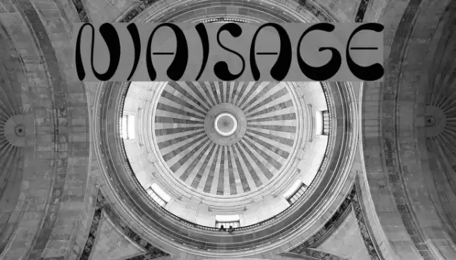 Niaisage Font examples