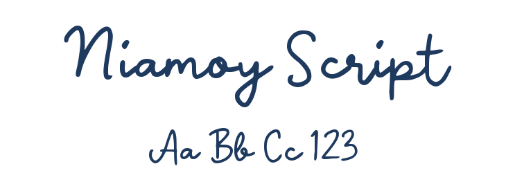 Niamoy Script Font Preview