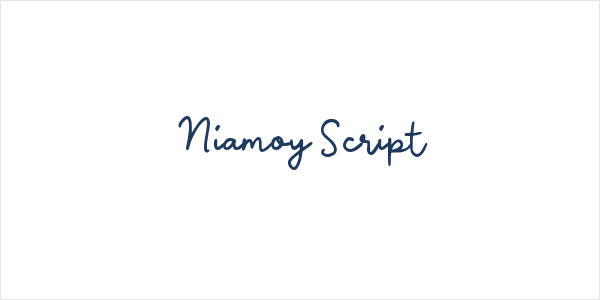 Niamoy Script Logo