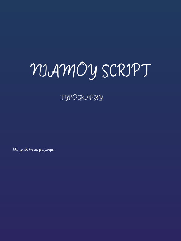 Niamoy Script Poster