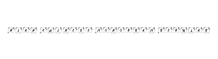 Nian Chinese Monogram Regular  Frei Schriftart Herunterladen