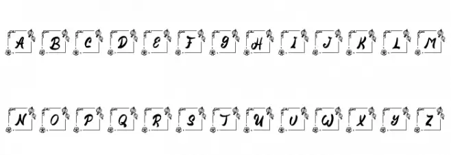 Nian Chinese Monogram Regular フォント 大文字