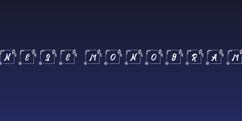 Nian Chinese Monogram Regular Social Header