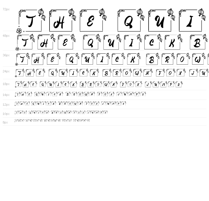 Nian Chinese Monogram Regular Waterfall