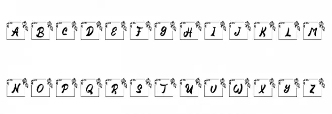 Nian Chinese Monogram Regular Schriftart Kleinbuchstaben