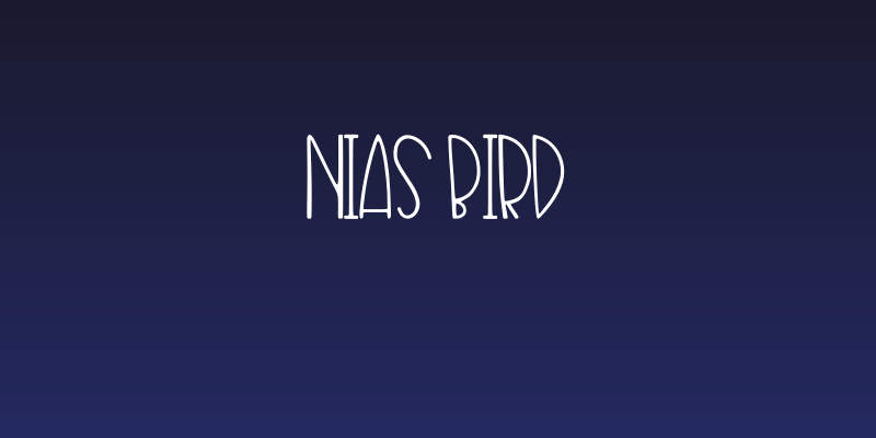 Nias Bird Social Header