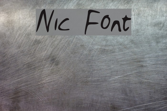 Nic Font examples