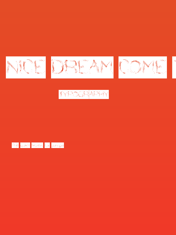 Nice Dream Come True-Inverse Poster