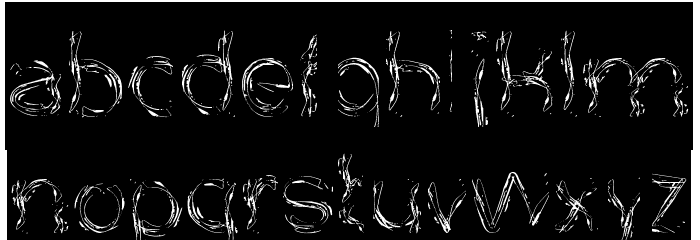 Nice Dream Come True-Inverse Font LOWERCASE