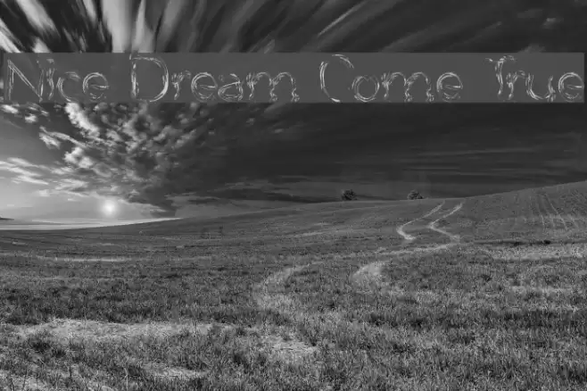 Nice Dream Come True Font examples