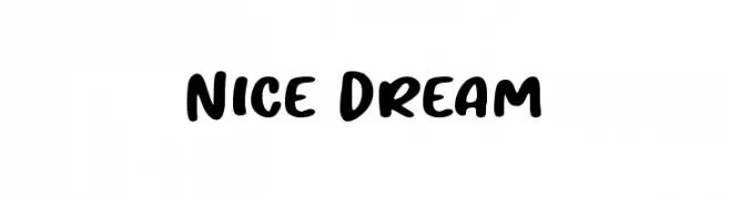Nice Dream  Скачать бесплатные шрифты