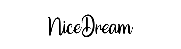 Nice Dream  नि: शुल्क फ़ॉन्ट्स डाउनलोड