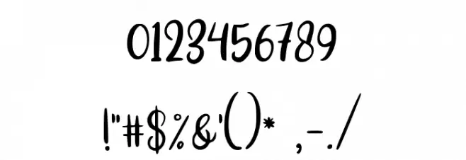 Nice Dream Font OTHER CHARS