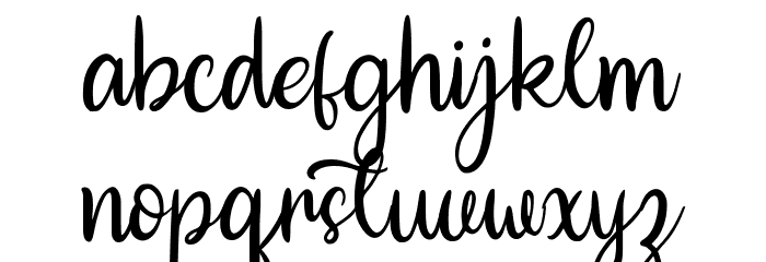 Nice Dream Font LOWERCASE