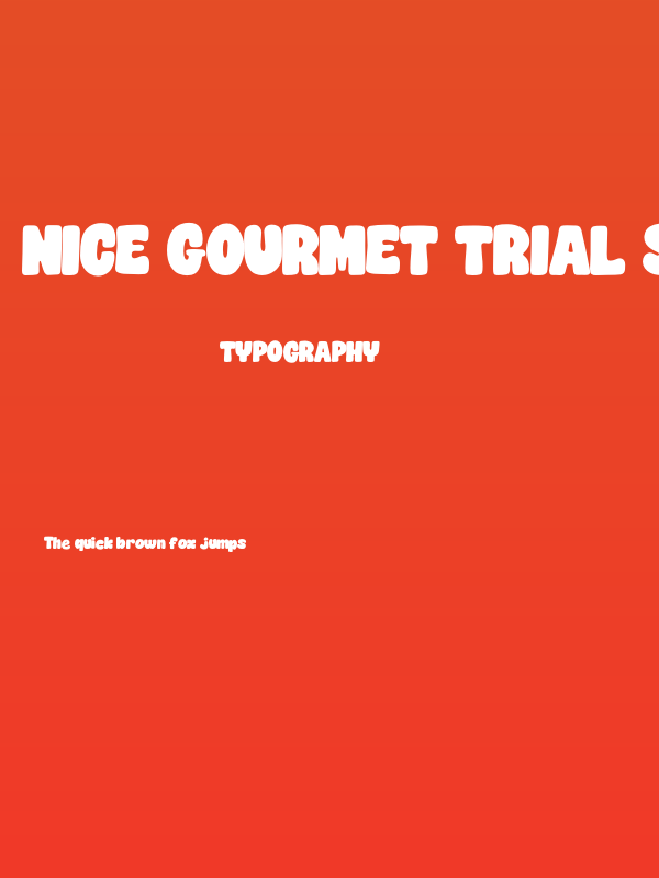 Nice Gourmet Trial Sans Poster