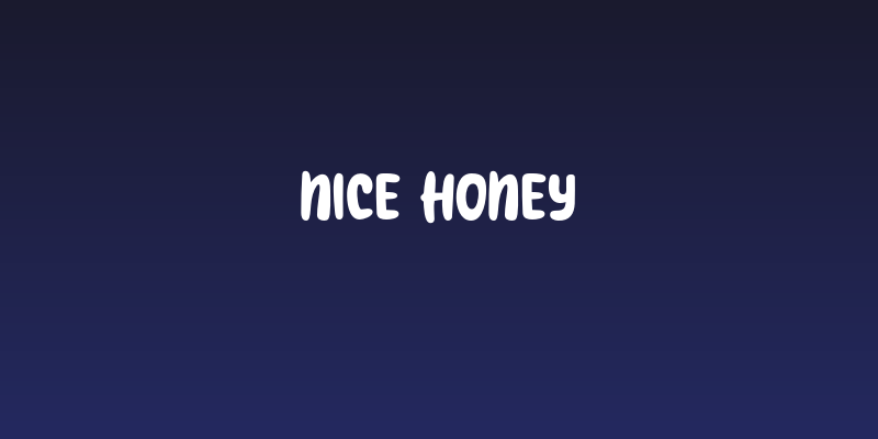 Nice Honey Social Header