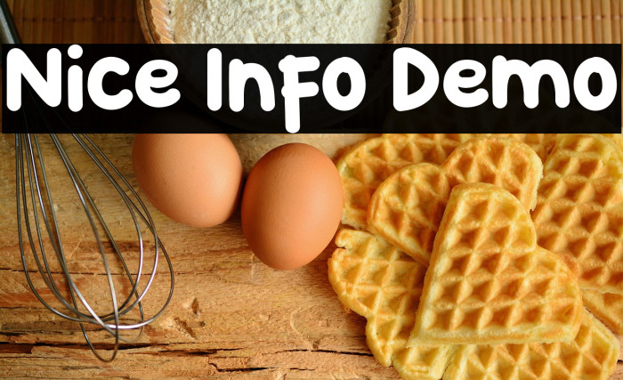 Nice Info Demo Example 2