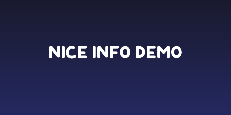 Nice Info Demo Social Header