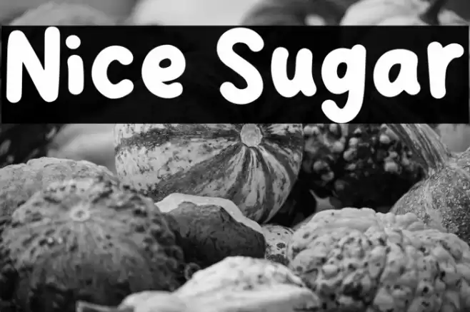Nice Sugar Font examples