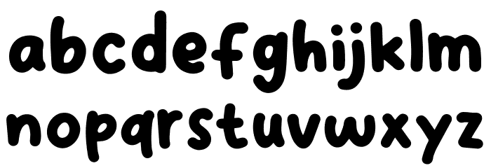 Nice Sugar Font LOWERCASE