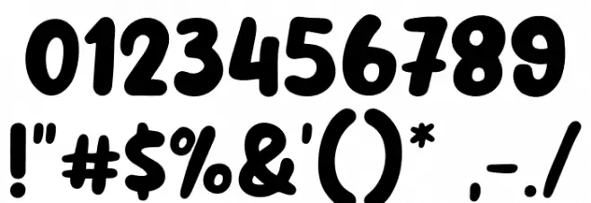 Nice Tango Font OTHER CHARS