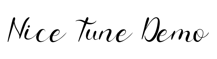 Nice Tune Demo  नि: शुल्क फ़ॉन्ट्स डाउनलोड