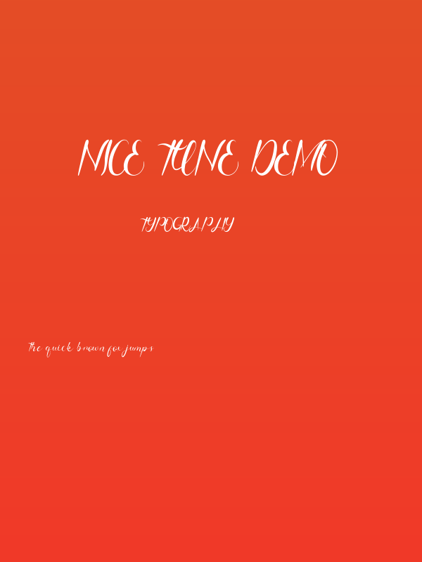 Nice Tune Demo Poster