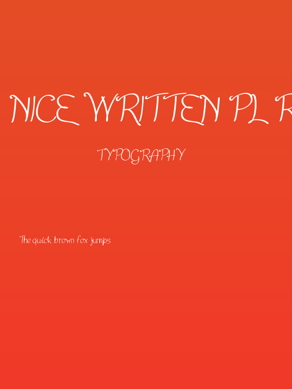 Nice Written pl Regular Poster