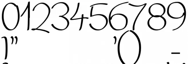 Nice Written Font OTHER CHARS