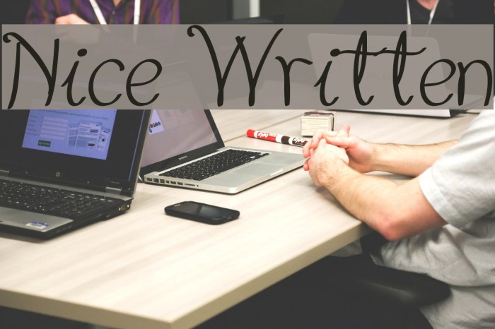 Nice Written Font examples