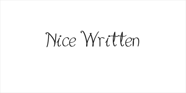 Nice Written Logo