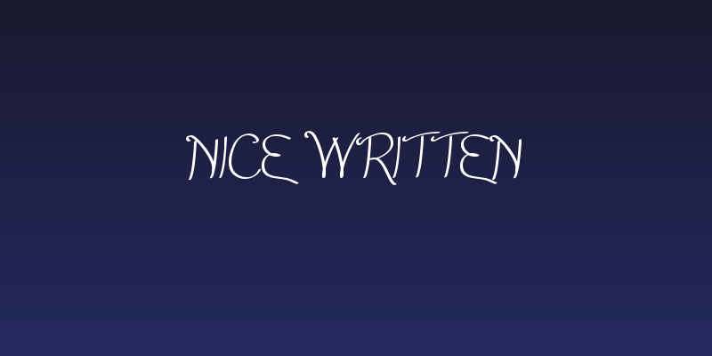 Nice Written Social Header