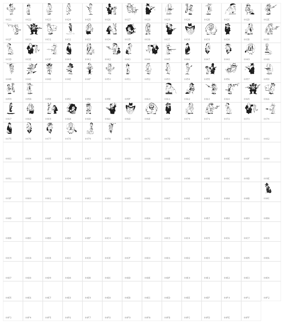 NiceBoys Character Map