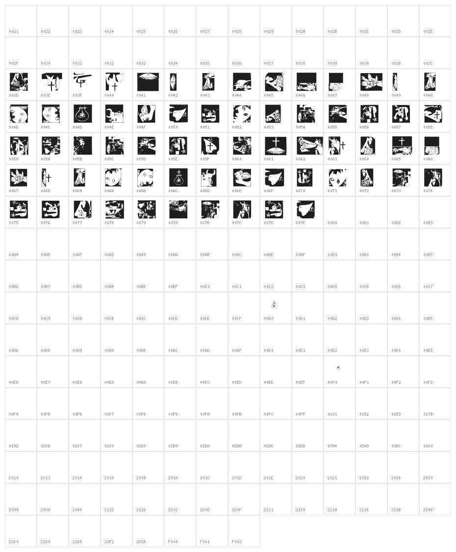 NiceMurders Character Map
