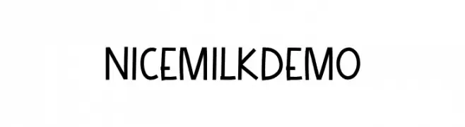 NicemilkDEMO  Frei Schriftart Herunterladen