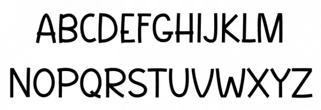 NicemilkDEMO フォント 大文字