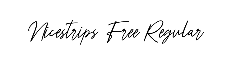 Nicestrips Free Regular  font caratteri gratis