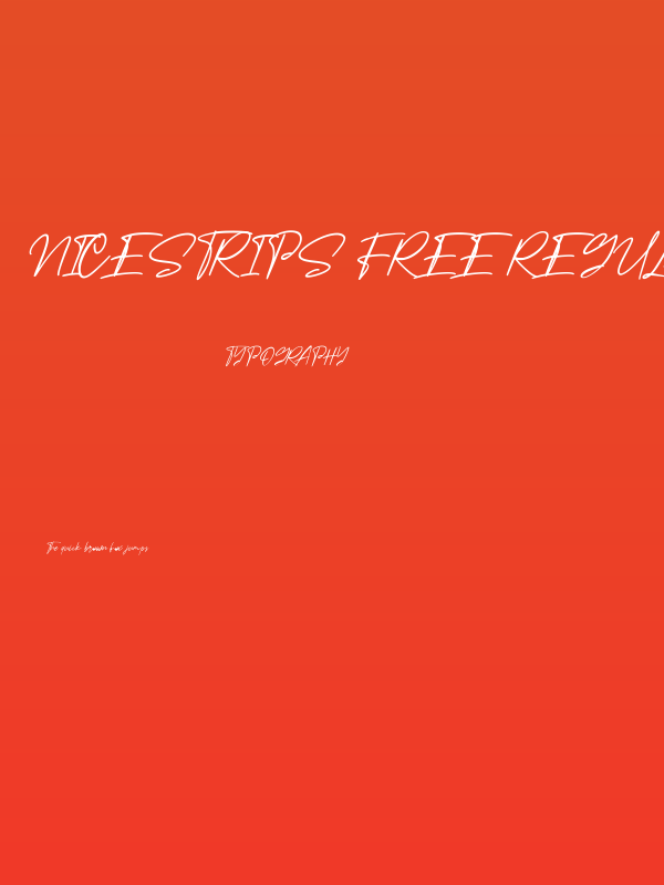 Nicestrips Free Regular Poster