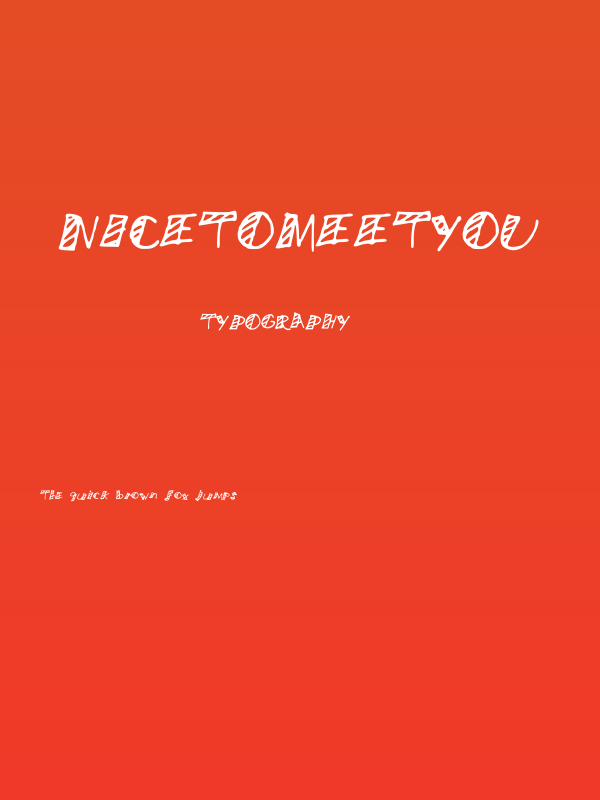 NicetoMeetYou Poster