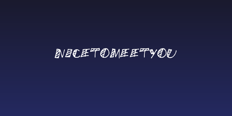 NicetoMeetYou Social Header