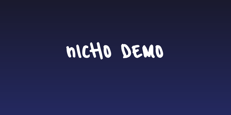 Nicho Demo Social Header