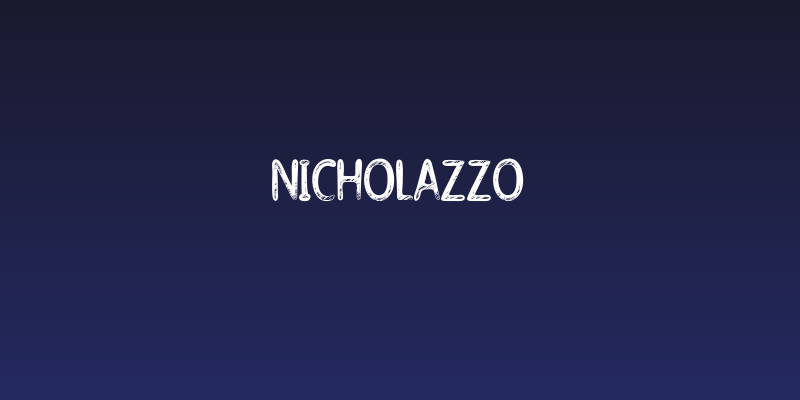 Nicholazzo Social Header
