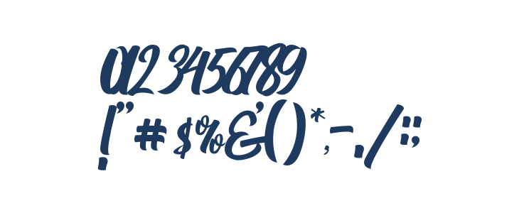 Nichole Script Other Characters