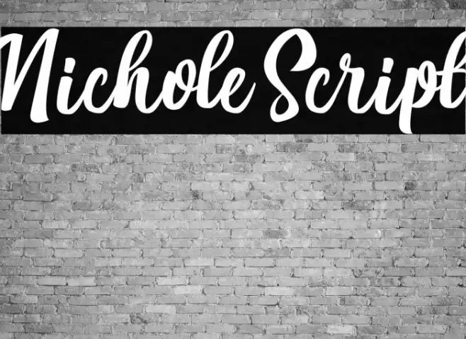 Nichole Script Font examples