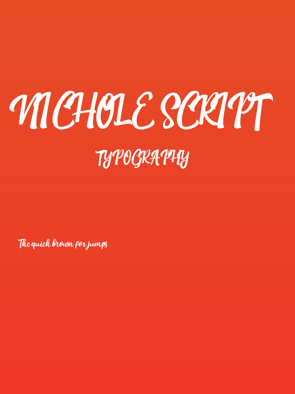 Nichole Script Poster