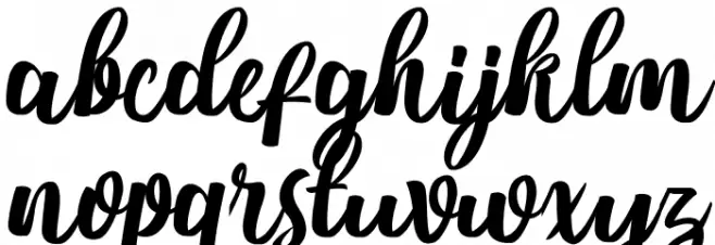 Nichole Script Schriftart Kleinbuchstaben
