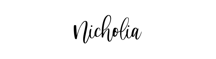Nicholia  Frei Schriftart Herunterladen