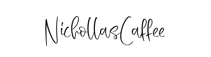 Nichollas Caffee  Frei Schriftart Herunterladen